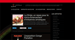 Desktop Screenshot of leolagrange-artotheque.org